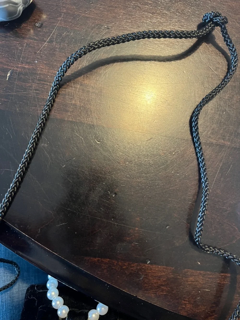 Little Kids Black Velvet Purse with Pearl Handle